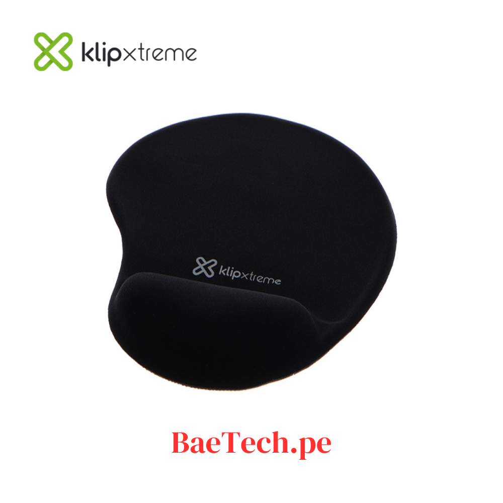 Mouse Pad Klip Xtreme Gel Apoyamuñecas Negro KMP100B