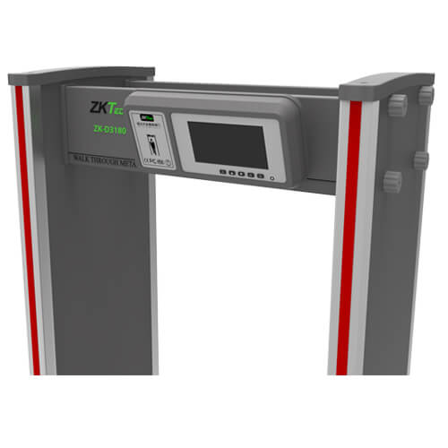 Arco detector de Metales ZKTECO ZK-D3180 18 zonas, 500 niveles de sensibilidad, LCD 5.7"