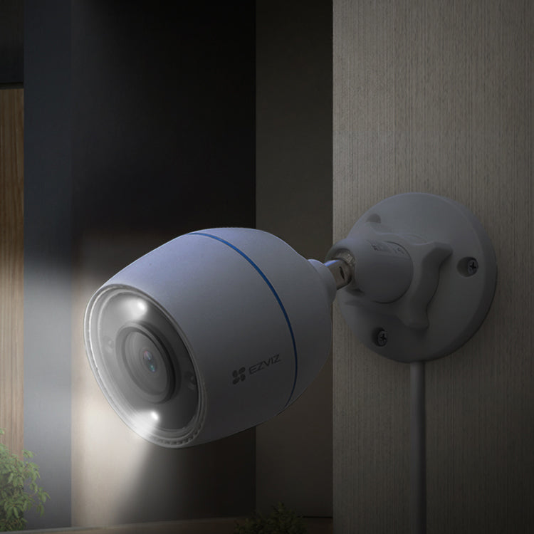 EZVIZ H3C, Cámara de Seguridad WIFI 2MP Full HD Audio bidireccional Detección Humano Alexa Luz estrobo