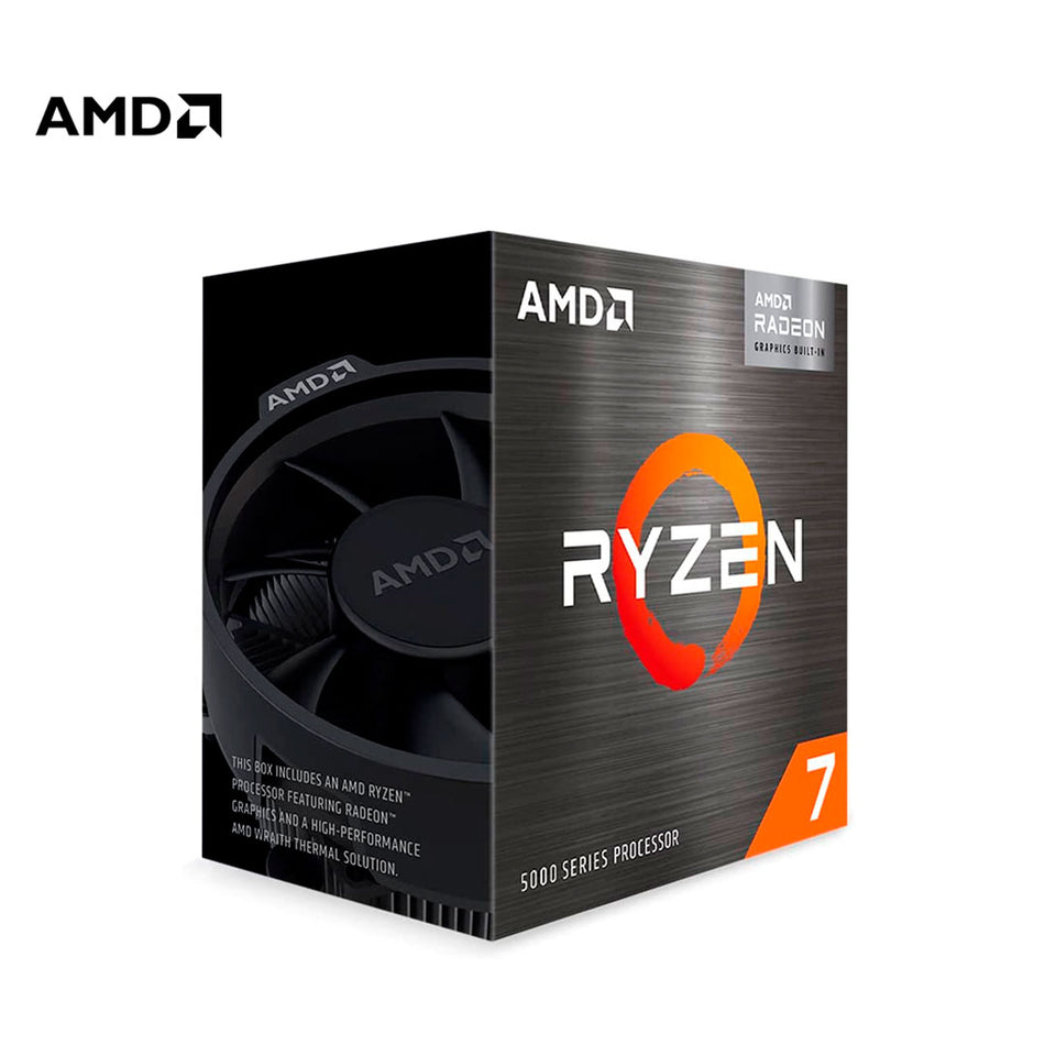 Procesador AMD Ryzen 7 5700G, 3.80 / 4.60GHz, 16MB L3, 8-Core, AM4, 7nm, 65W.