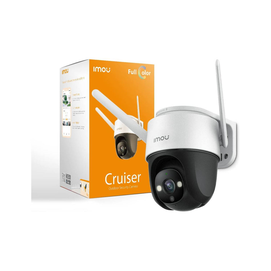 Camara de vigilancia wifi inalambrica CRUISER IMOU IPC-S22FN Full hd 2MP full color IR 30mts gira 360° para exterior disuacion activa microfono y parlante incorporados