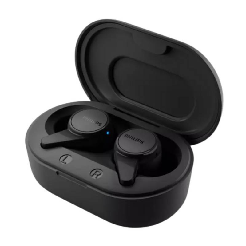 AUDIFONO C/MICROF. PHILIPS TRUE INALAMBRICO TAT1207BK BT 18H IPX4 USB-C NEGRO