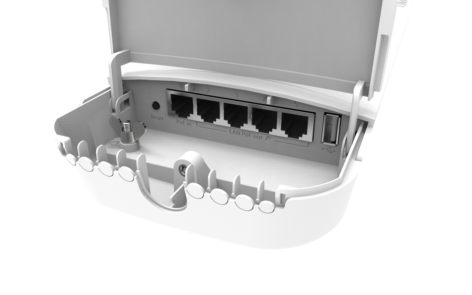 MIKROTIK OmniTIK 5 POE AC - (OmniTIK 5 POE AC) PUNTO DE ACCESO INTEGRADO DE 7,5 DBI, DOBLE CADENA DE 5 GHZ COMPATIBLE CON 802.11AC, 5 PUERTOS GIGABIT ETHERNET CON SALIDA POE