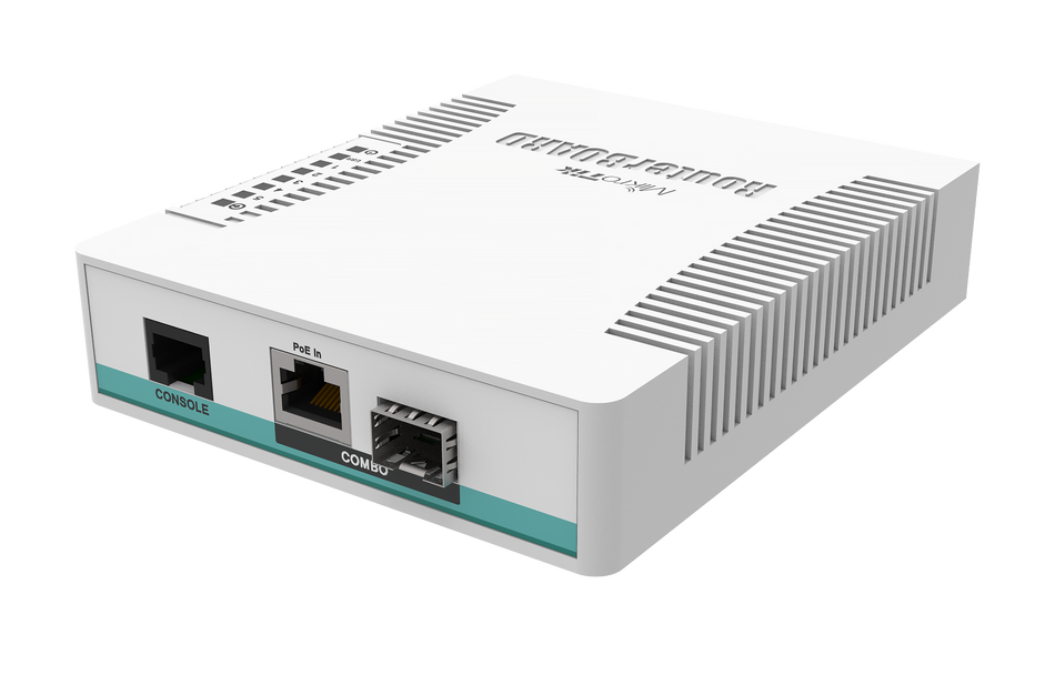 MIKROTIK CRS106-1C-5S - CLOUD ROUTER SWITCH 128 MB DE RAM, 1 PORTA COMBO (GIGABIT ETHERNET OU SFP), 5 X SFP