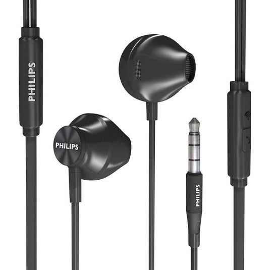 AUDIFONO C/MICROF. PHILIPS IN-EAR TAUE101BK SONIDO BAJO 3.5MM NEGRO
