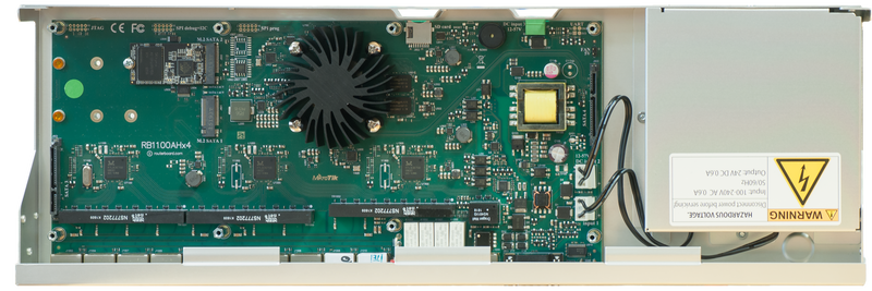 MIKROTIK RB1100AHx4 Dude Edition - RB1100AHX4 DUDE EDITION, CPU (4-CORES, 1.4GHZ PER CORE), 1GB RAM, 13XGBIT LAN, 60GB M.2 DRIVE, ROUTEROS L6