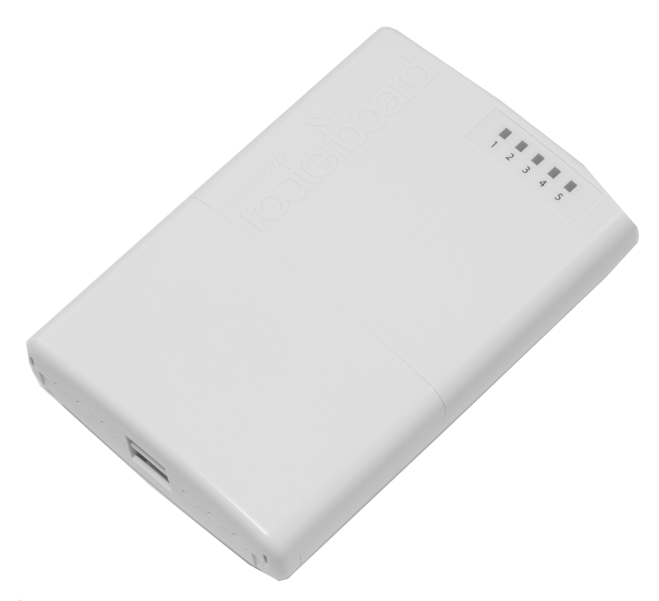 MIKROTIK RB750P-PBr2 - (POWERBOX) ROUTERBOARD, 5 PUERTOS FAST ETHERNET CON POE PASIVO, PARA EXTERIOR