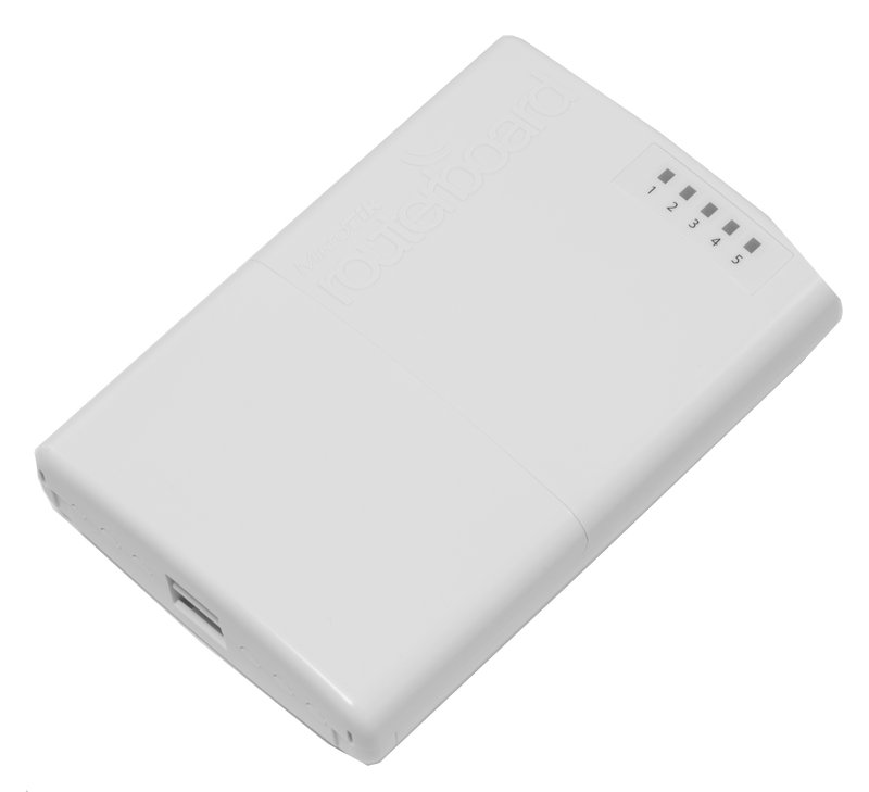 MIKROTIK RB750P-PBr2 - (POWERBOX) ROUTERBOARD, 5 PUERTOS FAST ETHERNET CON POE PASIVO, PARA EXTERIOR