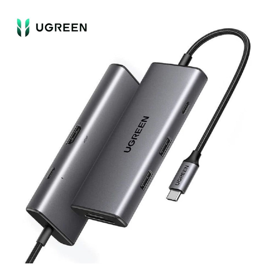 UGREEN CM498 15531 Adaptador HUB a USB-C 7 en 1 a 2 puertos USB-A 3.2, USB-C 3.2, SD/TF, PD