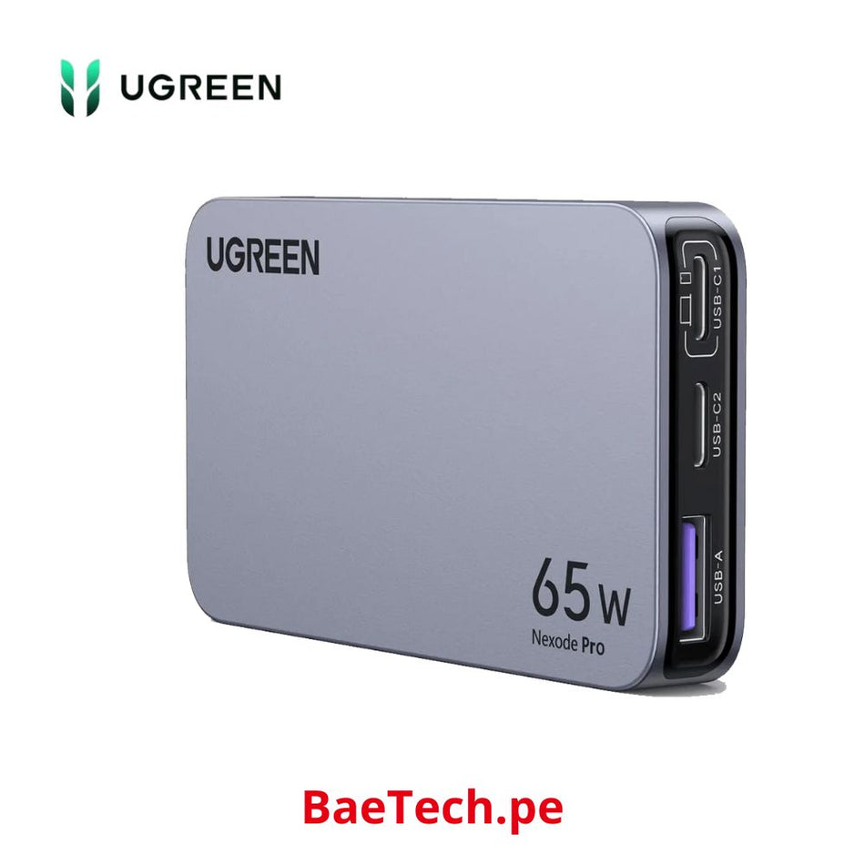 UGREEN X753 15817 Cargador ultrafino para iPhone Nexode Pro 65w y 3 puertos GaN