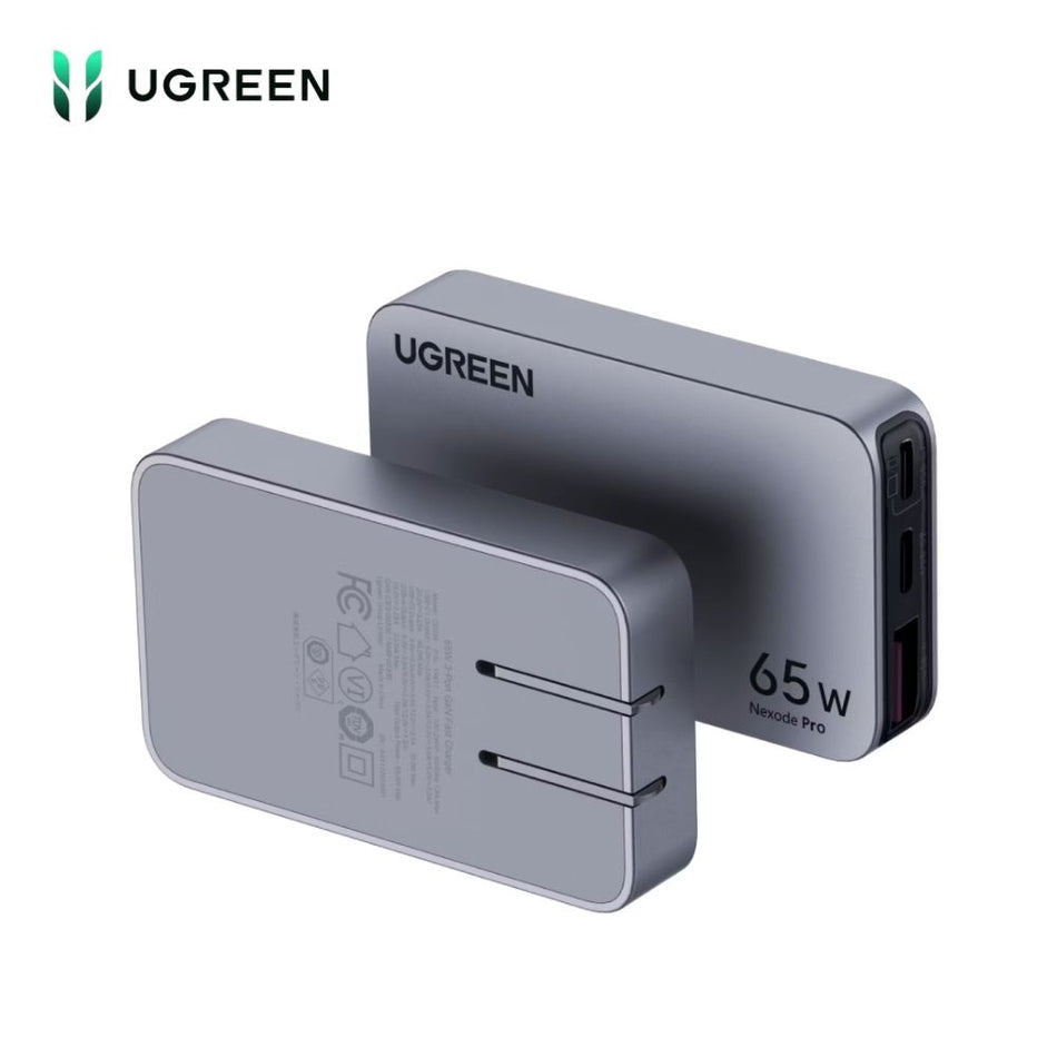 UGREEN X753 15817 Cargador ultrafino para iPhone Nexode Pro 65w y 3 puertos GaN