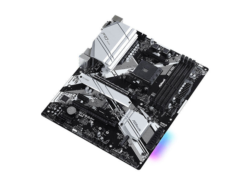 PLACA MADRE ASROCK B550 PRO4 AM4 PARA PROCESADORES AMD RYZEN, 4 RANURAS DDR4 HASTA 128GB - 90-MXBCZ0-A0UAYZ
