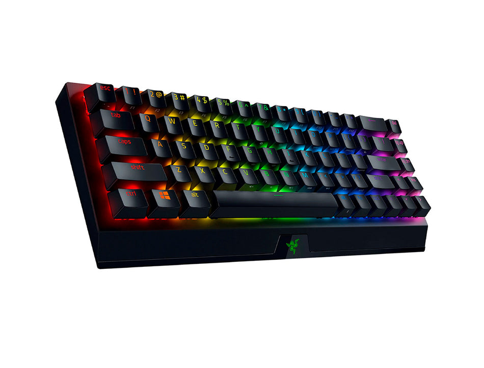TECLADO RAZER BLACKWIDOW V3 MINI MECHANICAL WIRELESS HYPERSPEED YELLOW SWITCH SP CHROMA BLACK (RZ03-03890900-R311)