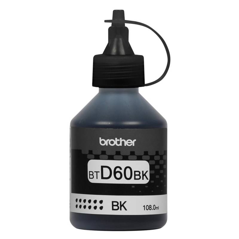 Botella de Tinta Brother BTD60BK Negro rinde 6500 páginas