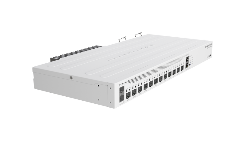 MIKROTIK CCR2004-1G-12S+2XS - CLOUD CORE ROUTER 12 PUERTOS 10G SFP+, 2 25G SFP28, FUENTE REDUNDANTE