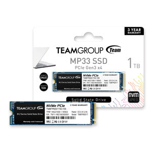 Unidad en estado solido MP33 M.2 PCIe SSD, 1TB, DC +3.3V