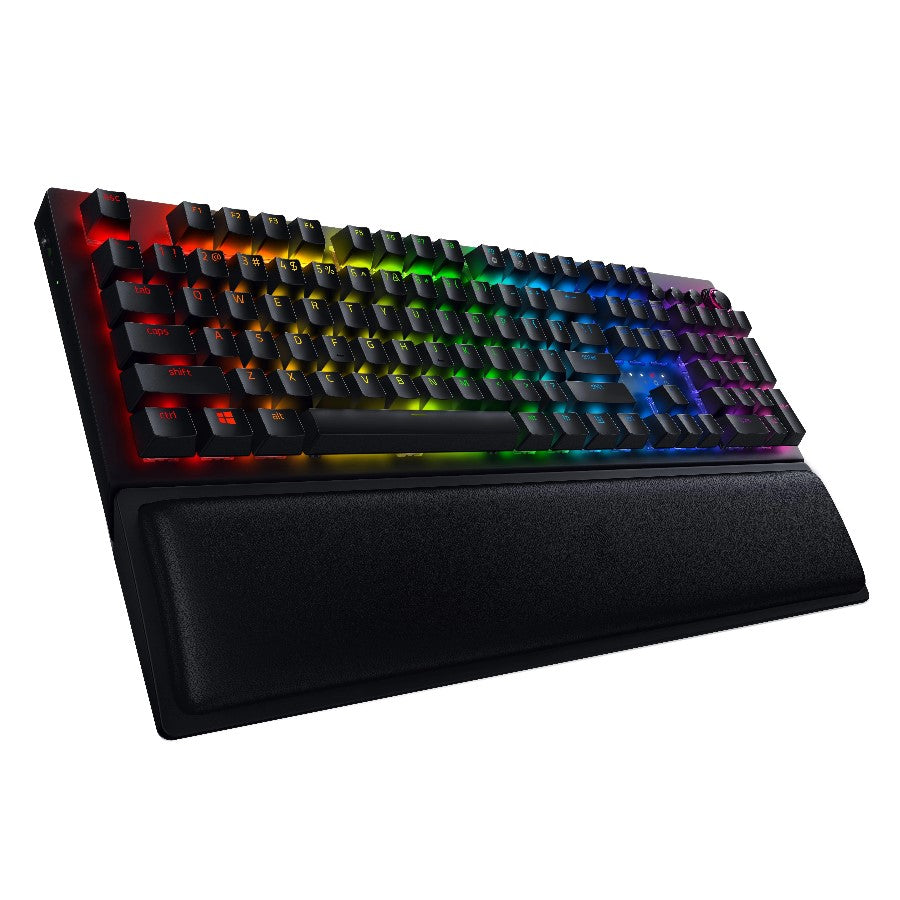 TECLADO RAZER BLACKWIDOW V3 PRO INALÁMBRICO HYPERSPEED GREEN SWITCH US CHROMA NEGRO (RZ03-03530200-R3U1)