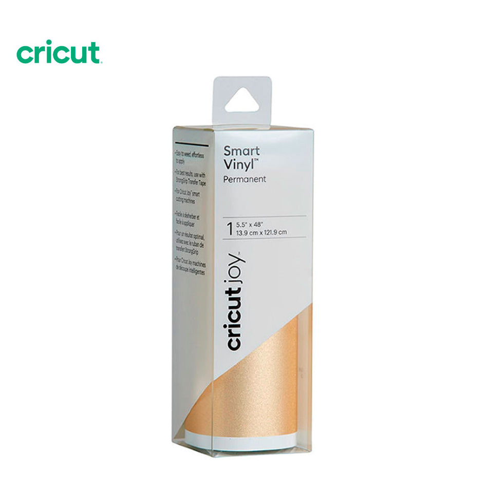 Cricut Vinilo Permanente Smart Shimmer Color Dorado 13.9cm x 1.21m