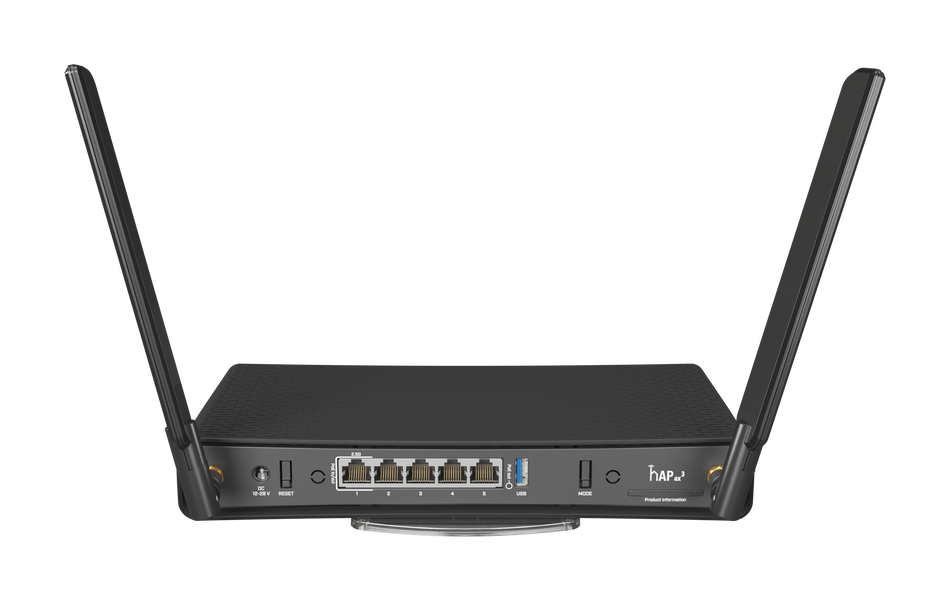 MIKROTIK C53UIG+5HPAXD2HPAXD ROUTERBOARD CON 4 PUERTOS ETHERNET GIGABIT Y WIFI6 DUALBAND