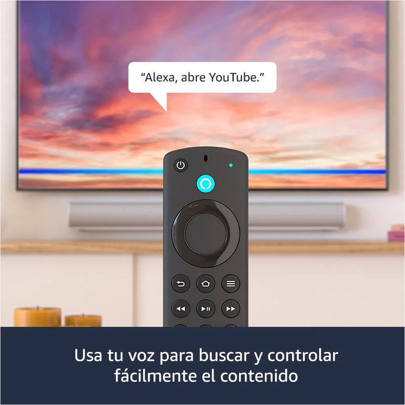 Convertidor a smart TV Amazon Fire TV Stick Full HD, control de voz Alexa - B09ZWVX5M7