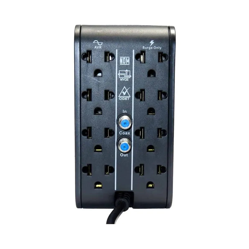 ESTABILIZADOR CDP R2CU-AVR1008I 1000VA/500W 8 SALIDAS 4 PUERTOS USB (R2CU-AVR1008I)