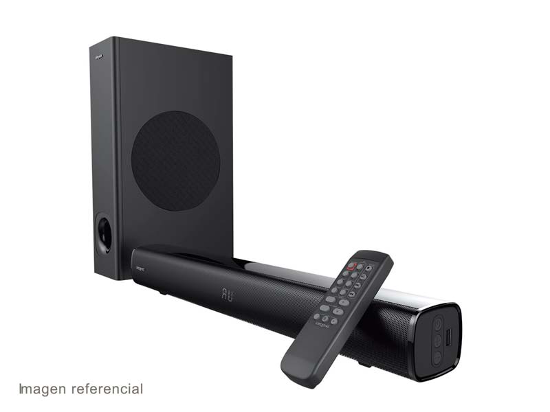 PARLANTE CREATIVE SOUND BAR STAGE V2 2.1 80W/160W BT/USB/3.5MM/TV ARC/OPTICO SB SURROUND 220V BLACK (51MF8375AA001)