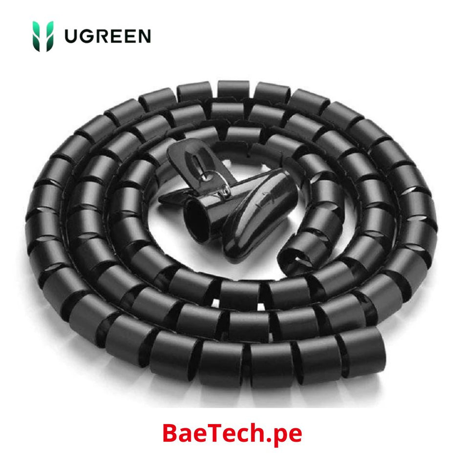 UGREEN LP121 30818 Protector y organizador de cables de 1.5mts negro