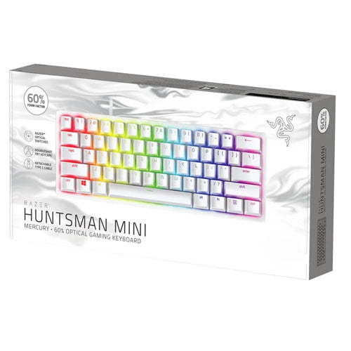 TECLADO RAZER HUNTSMAN MINI OPTO MECÁNICO PURPLE SWITCH US CHROMA MERCURY (RZ03-03390300-R3M1)