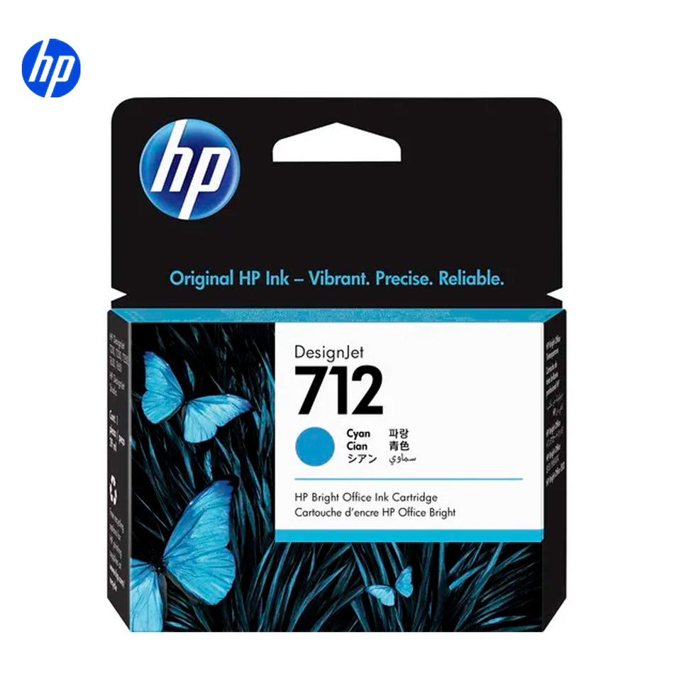 Cartucho de tinta HP 712 Inyección de tinta Azul ciánico Original