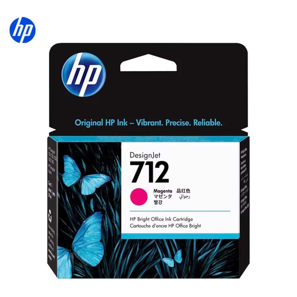 Cartucho de tinta HP 712 Inyección de tinta Magenta Original 1 Paquete