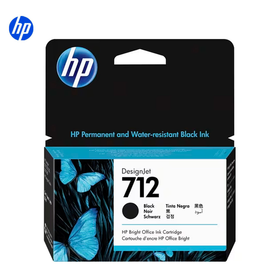 Cartucho de tinta HP 712 Inyección de tinta Negro Original