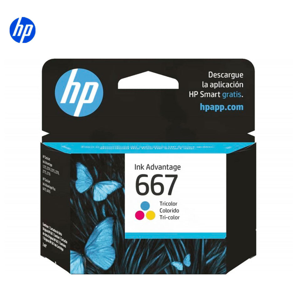 Cartucho De Tinta HP Original Ink Advantage 667, Tricolor