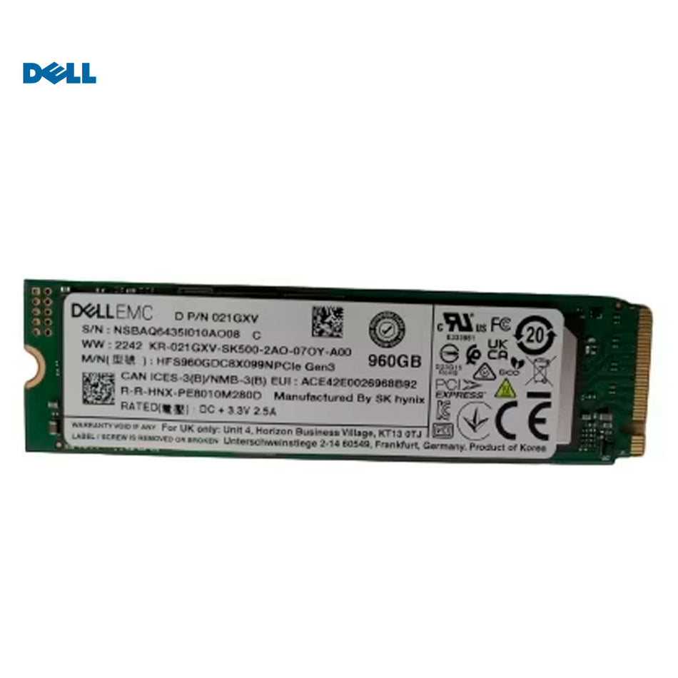 Dell 960 GB, SSDR, 2E, M.2, unidad única N1
