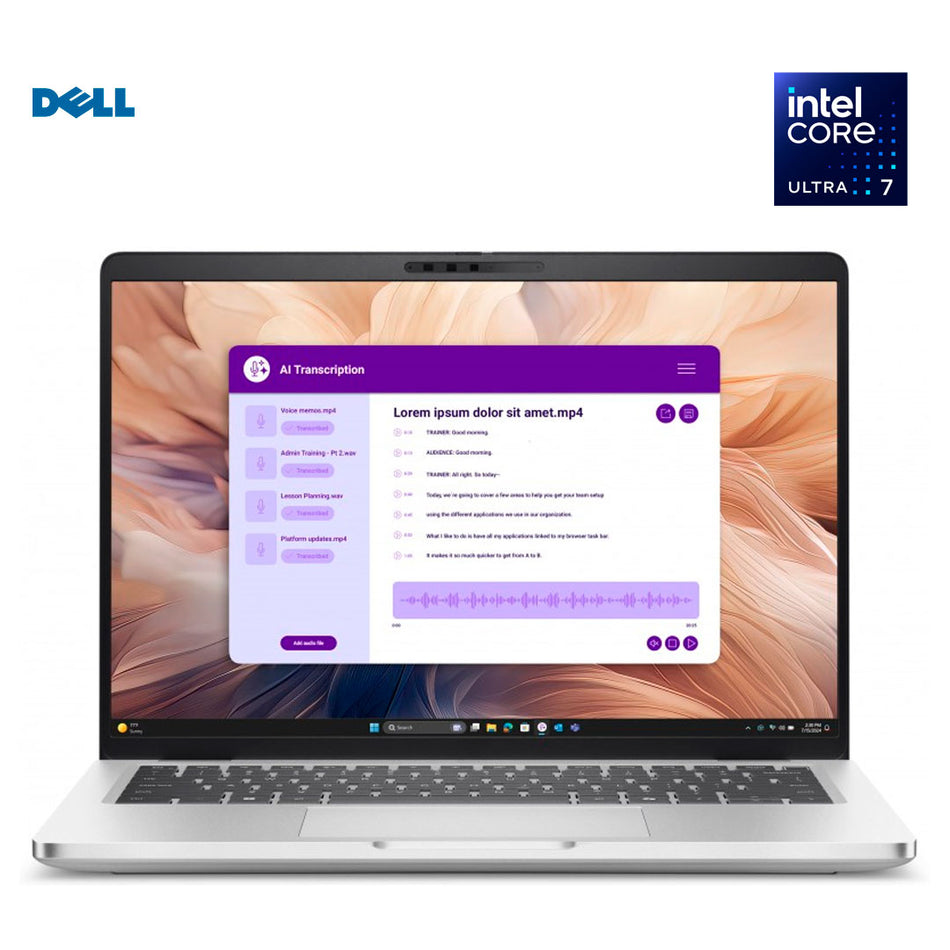 Laptop DELL Pro 14 Plus PB14250, 14", ultra 7 266V, 16GB 512 GB SSD, W11P, Gris