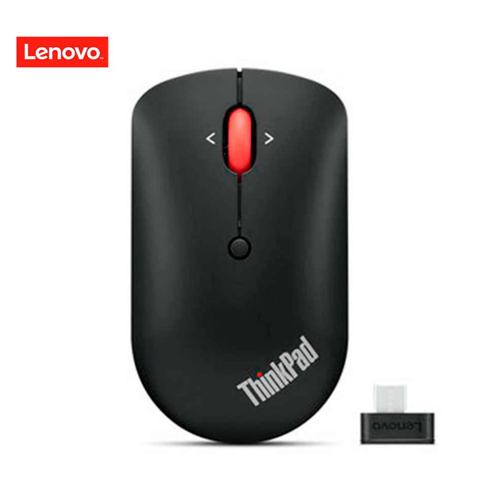 Mouse Lenovo Thinkpad Essential Inalambrico con Receptor USB Tipo-C, Color Negro