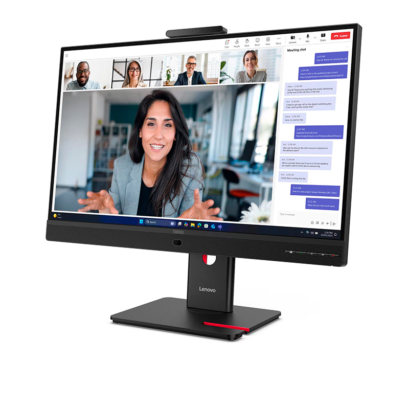 Monitor Plano Lenovo ThinkVision T27QD-4v, 27" WLED QHD/IPS/HDMI/DP/DP-OUT/USB-C/RJ45/5Wx2