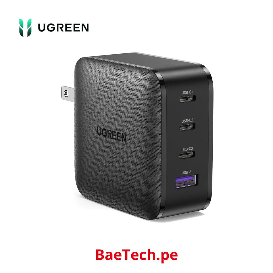 UGREEN CD224 70773 Cargador de pared 3xUSB-C 1xUSB 65w negro