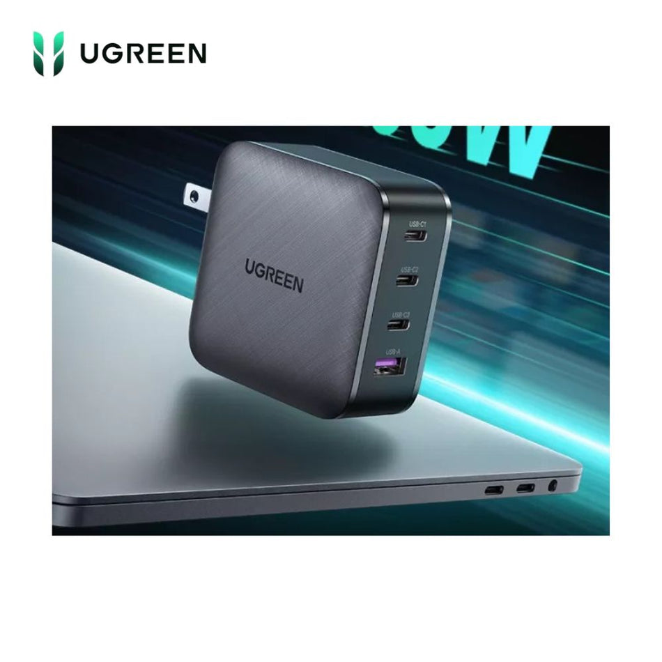 UGREEN CD224 70773 Cargador de pared 3xUSB-C 1xUSB 65w negro