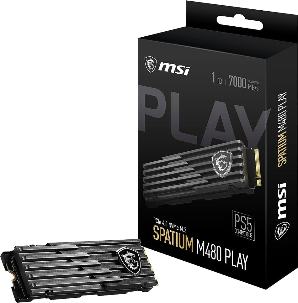 Unidad de Estado Solido MSI SPATIUM M480 M.2 1TB PLAY, PCIe Gen4 x4, NVMe 1.4