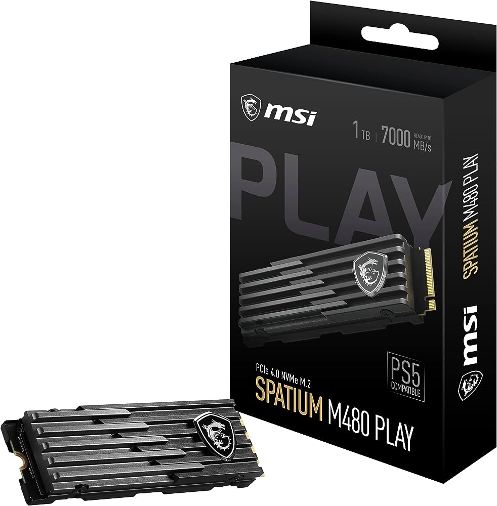 Unidad de Estado Solido MSI SPATIUM M480 M.2 1TB PLAY, PCIe Gen4 x4, N