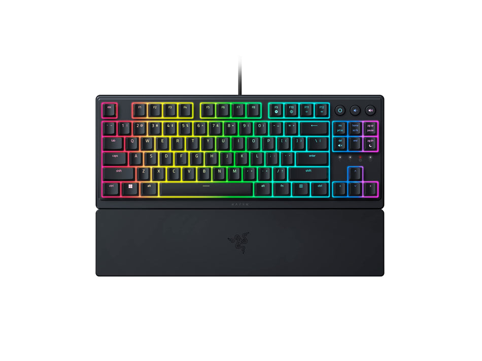 TECLADO RAZER ORNATA V3 TKL MECHA-MEMBRANE US PERFIL BAJO CHROMA NEGRO (RZ03-04880200-R3U1)
