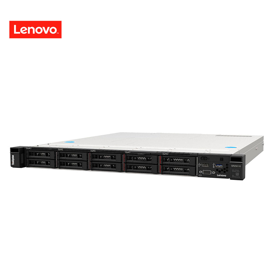 Servidor Lenovo ThinkSystem SR250 V3, Xeon E-2468, 8 nucleos, 800Wx2