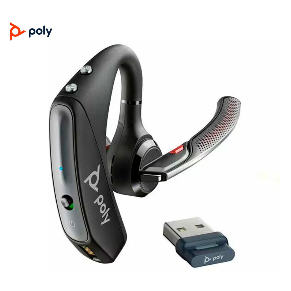 Auricular Poly Voyager 5200 Inalámbrico Mono Negro Siri Monaural Intrauditivo 3000cm Bluetooth