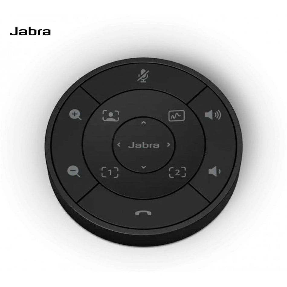 Control remoto del dispositivo Jabra PanaCast 50 Inalámbrico - Para Cámara de conferencia - Bluetooth - 10m Operating Distance - BateríaNegro