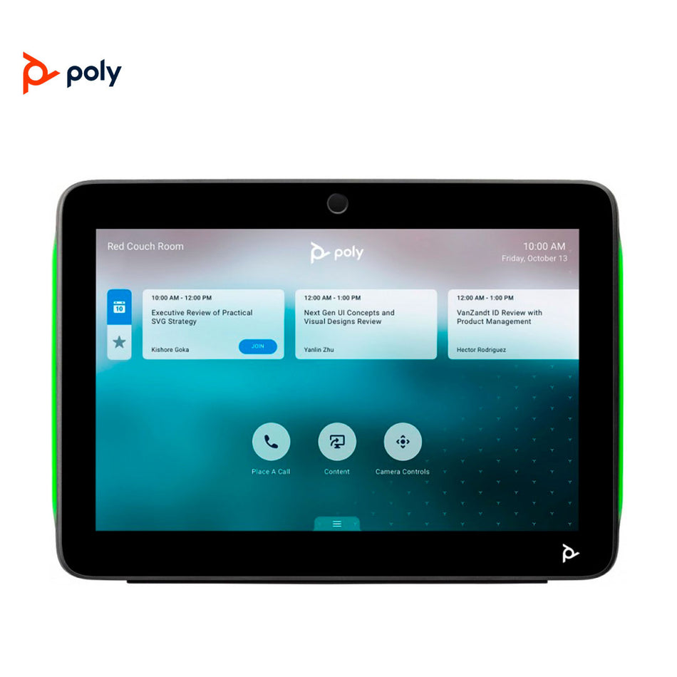 Poly 875K5AA Panel de Programación Videoconferencia, Táctil 10.1" TC10, 1280x800