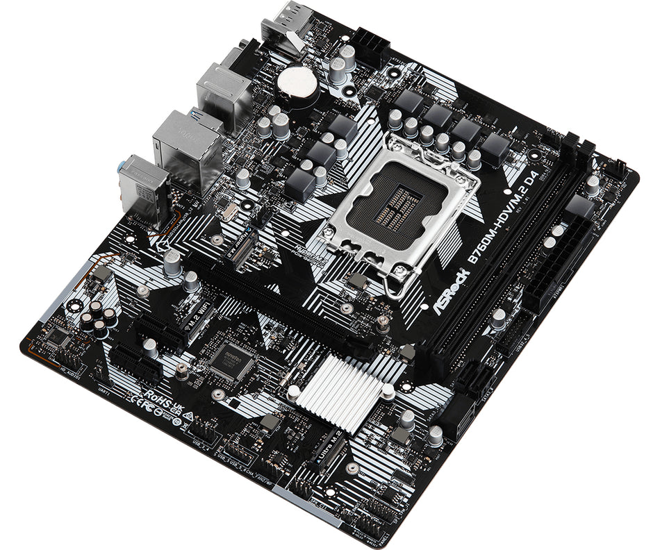 Placa madre Asrock B760M-HDV/M.2 D4 Intel B760 LGA 1700 micro ATX - 90-MXBL40-A0UAYZ