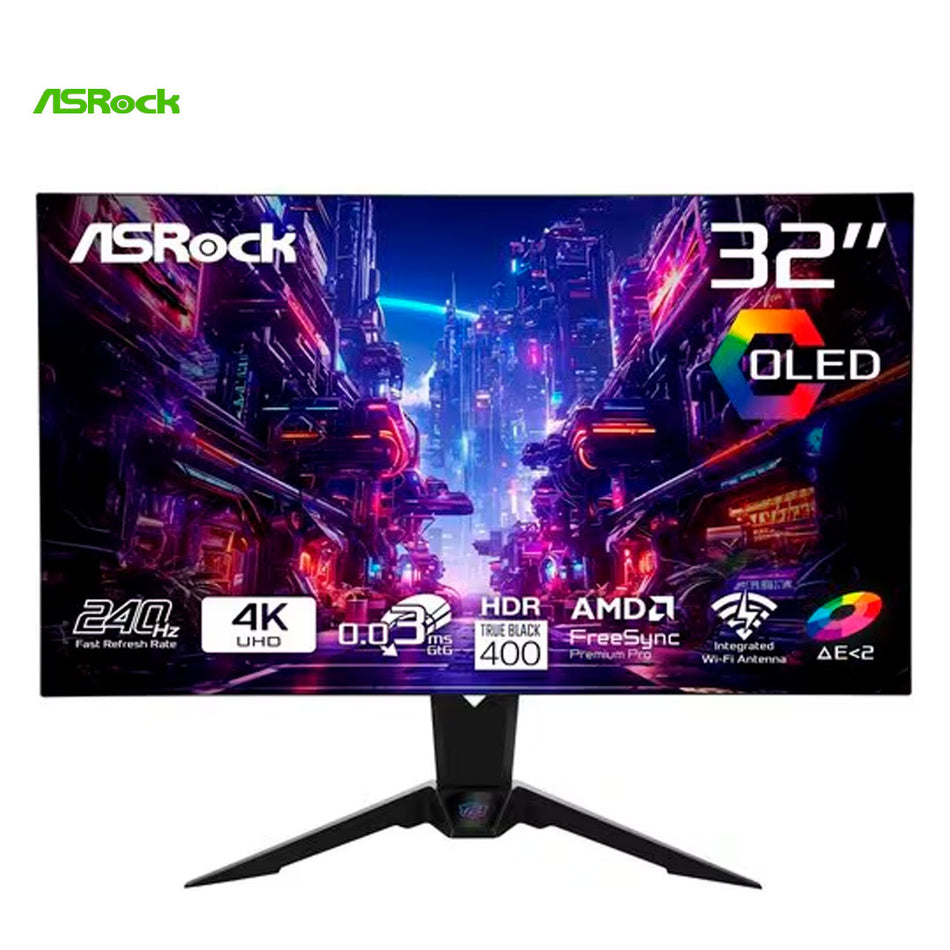 MONITOR PGO32UFS 31.5 4K UHD 240HZ WOLED + PAD MOUSE ASROCK