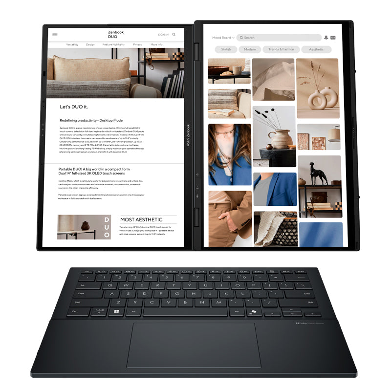 Laptop ASUS UX8406CA-PZ073W 14" 3K OLED Touch Core Ultra 9 285H 2.9/5.4GHz 32GB LPDDR5X