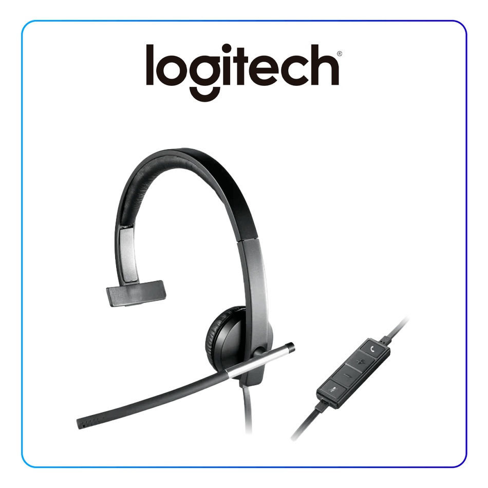 AUDIFONO C/MICROF. LOGITECH B2B H650E USB MONO BLACK (981-000513)