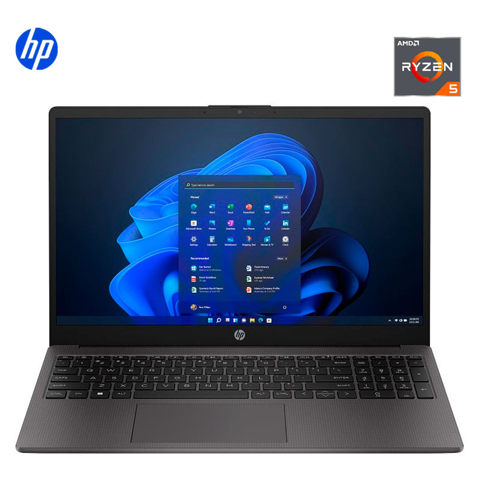Laptop Hp 255 G10, 15.6" LCD(1920 x 1080), 60Hz, Ryzen 5-7530U, 8 GB, 512GB SSD, W11P, Negro